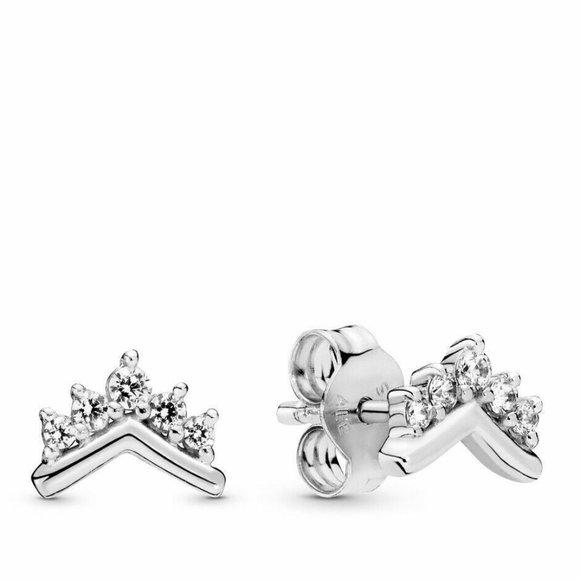 Pandora Jewelry - Authentic Pandora #298274CZ Tiara Wishbone Earring Pandora Jewelry - Authentic Pandora #298274CZ Tiara Wishbone Earring